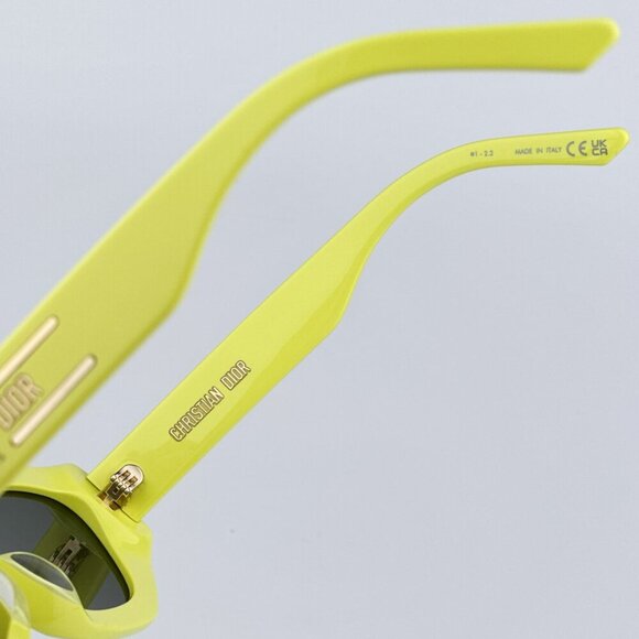 Dior DIORSIGNATURE B1U 66C0 BRAND NEW Sunglasses Yellow Green Women Butterfly main image 12